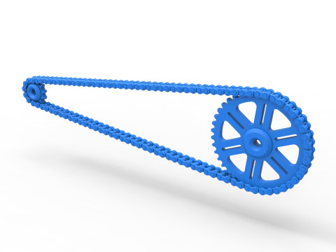 Chain drive Version 1 Scale 1 to 25 3D 打印模型