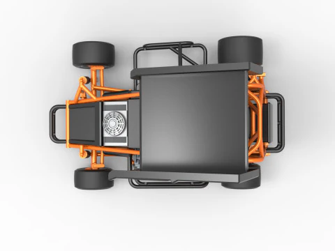 Pavement Winged 600 Micro sprint car Scale 1 to 25 3D Print Model