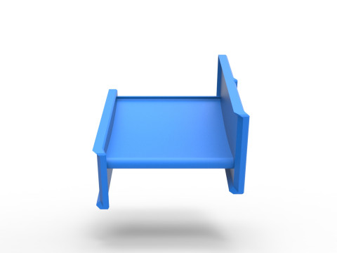 Top wing of Pavement 600 Micro sprint car Scale 1 to 25 3D Принт Модель