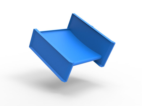Top wing of Pavement 600 Micro sprint car Scale 1 to 25 3D Принт Модель
