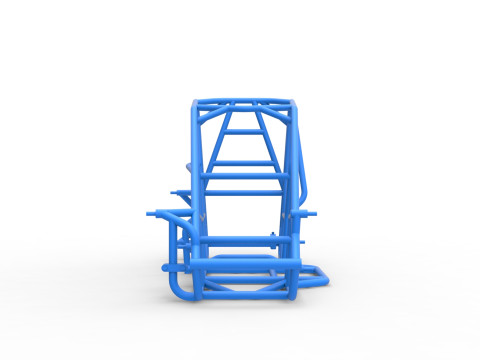 Frame of Pavement 600 Micro sprint car Scale 1 to 25 Model do druku 3D