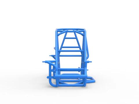 Frame of Pavement 600 Micro sprint car Scale 1 to 25 3D Print Model