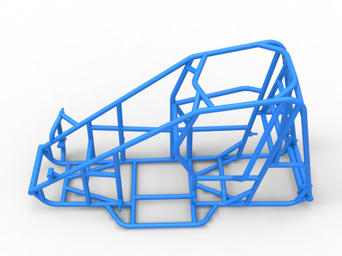 Frame of Pavement 600 Micro sprint car Scale 1 to 25 Model do druku 3D