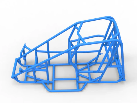 Frame of Pavement 600 Micro sprint car Scale 1 to 25 3D Print Model