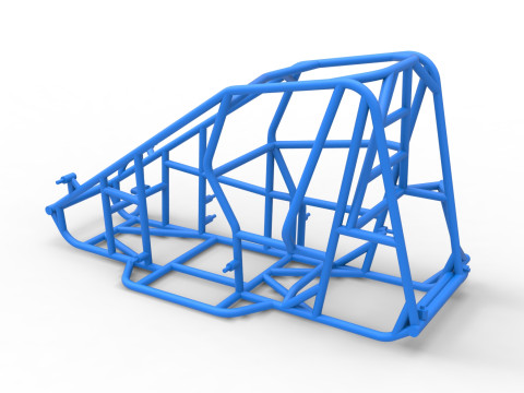 Frame of Pavement 600 Micro sprint car Scale 1 to 25 Model do druku 3D