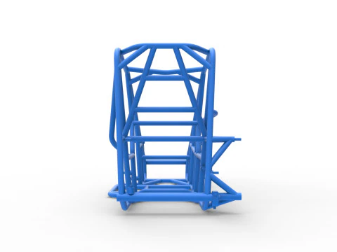 Frame of Pavement 600 Micro sprint car Scale 1 to 25 3D Print Model