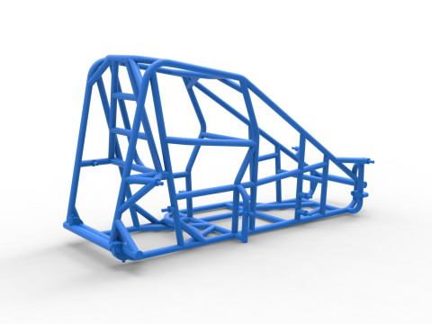 Frame of Pavement 600 Micro sprint car Scale 1 to 25 Model do druku 3D