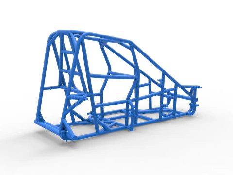 Frame of Pavement 600 Micro sprint car Scale 1 to 25 3D Print Model