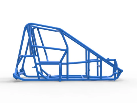 Frame of Pavement 600 Micro sprint car Scale 1 to 25 3D Print Model