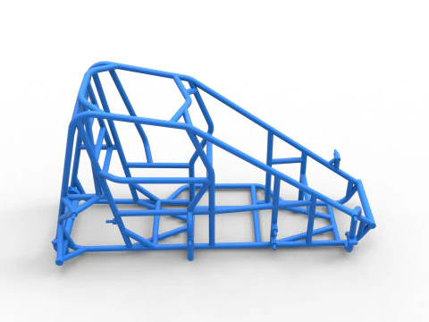 Frame of Pavement 600 Micro sprint car Scale 1 to 25 3D Print Model