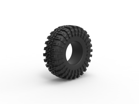 Offroad tire 135 Scale 1 to 25 Modello di stampa 3D