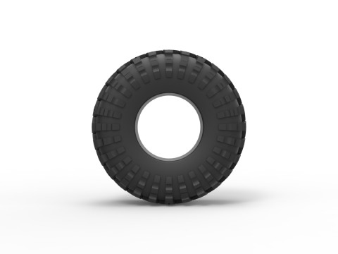 Offroad tire 135 Scale 1 to 25 Modello di stampa 3D