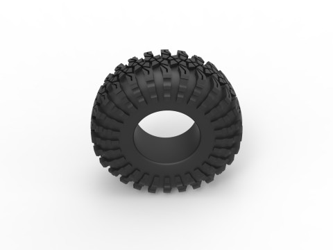 Offroad tire 135 Scale 1 to 25 Modello di stampa 3D