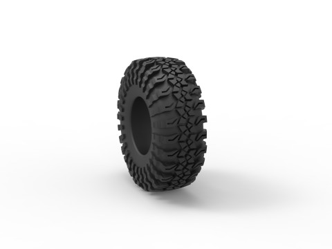 Offroad tire 135 Scale 1 to 25 Modello di stampa 3D