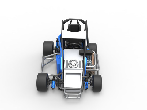 Pavement 600 Micro sprint car Scale 1 to 25 Modèles 3D en vedette