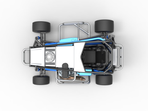 Pavement 600 Micro sprint car Scale 1 to 25 Modèles 3D en vedette