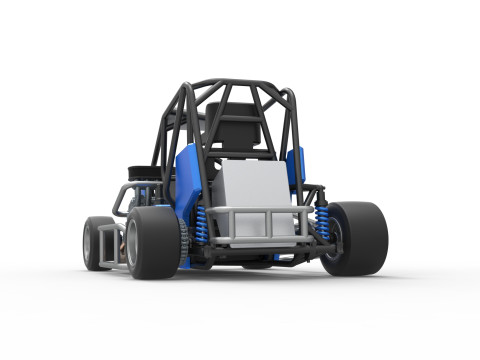 Pavement 600 Micro sprint car Scale 1 to 25 Modèles 3D en vedette