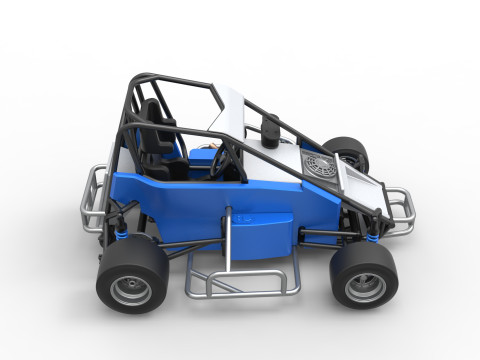 Pavement 600 Micro sprint car Scale 1 to 25 Modèles 3D en vedette