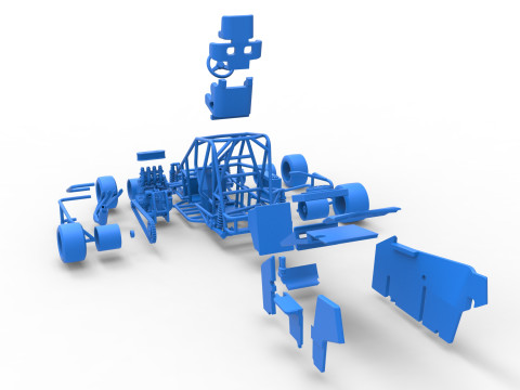 Pavement 600 Micro sprint car Scale 1 to 25 Modèles 3D en vedette