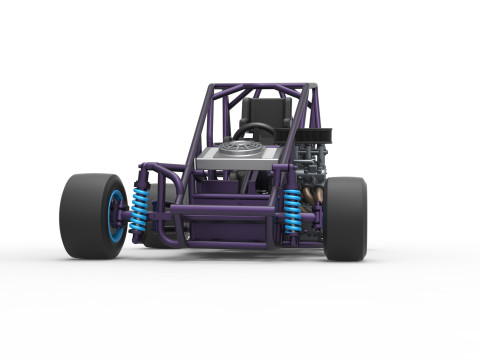 Pavement 600 Micro sprint car Base Scale 1 to 25 3D Print Model