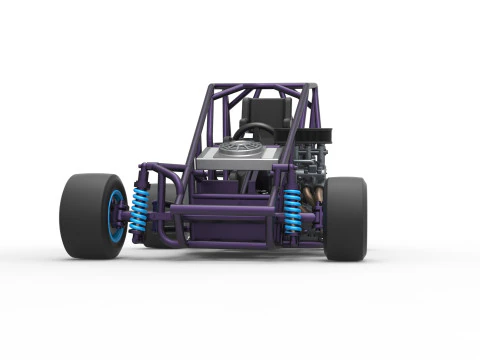 Pavement 600 Micro sprint car Base Scale 1 to 25 3D Print Model