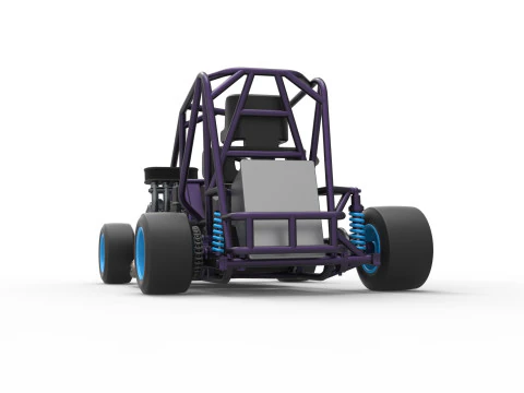 Pavement 600 Micro sprint car Base Scale 1 to 25 3D Print Model