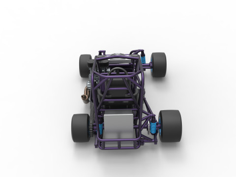 Pavement 600 Micro sprint car Base Scale 1 to 25 3D Print Model
