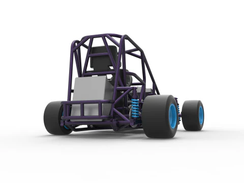 Pavement 600 Micro sprint car Base Scale 1 to 25 3D Print Model