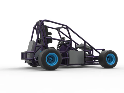 Pavement 600 Micro sprint car Base Scale 1 to 25 3D Print Model