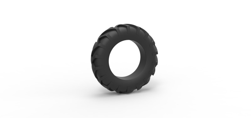 Tractor tire 29 Scale 1 to 25 3D Принт Модель .c4d .max .obj .3ds .fbx .stl .blend 