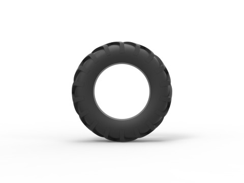 Tractor tire 29 Scale 1 to 25 3D Принт Модель