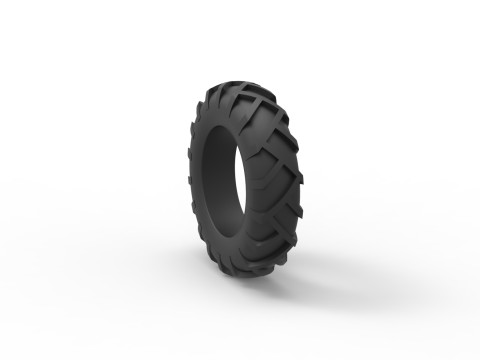 Tractor tire 29 Scale 1 to 25 3D Принт Модель