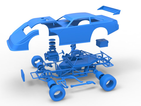 Australian Super Sedan Scale 1 to 25 3D Принт Модель