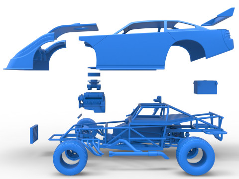 Australian Super Sedan Scale 1 to 25 3D Принт Модель