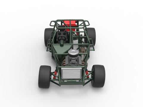 Australian Super Sedan Base Scale 1 to 25 3D Baskı Modeli