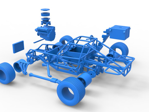 Australian Super Sedan Base Scale 1 to 25 3D Baskı Modeli
