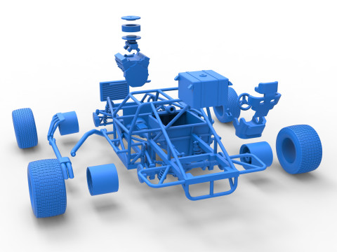 Australian Super Sedan Base Scale 1 to 25 3D Baskı Modeli