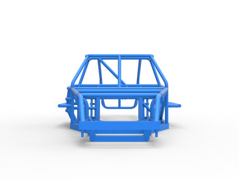 Frame of Australian Super Sedan Scale 1 to 25 Model Cetak 3D