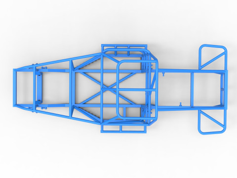 Frame of Australian Super Sedan Scale 1 to 25 Model Cetak 3D