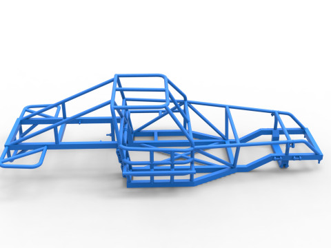 Frame of Australian Super Sedan Scale 1 to 25 Model Cetak 3D