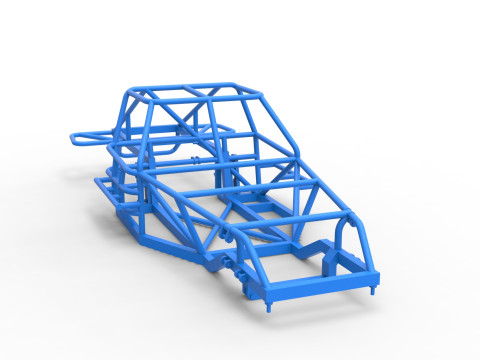 Frame of Australian Super Sedan Scale 1 to 25 Model Cetak 3D