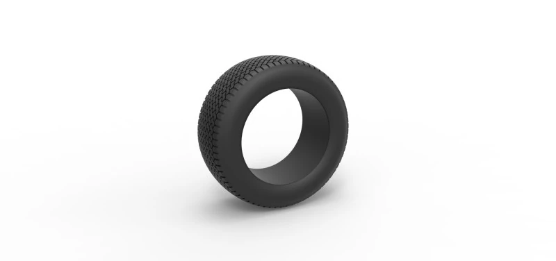 Tire of Dirt Modified stock car V6 Scale 1 to 25 3D Print Model .c4d .max .obj .3ds .fbx .stl .blend 