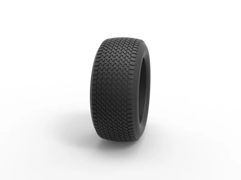 Tire of Dirt Modified stock car V6 Scale 1 to 25 3D Print Model