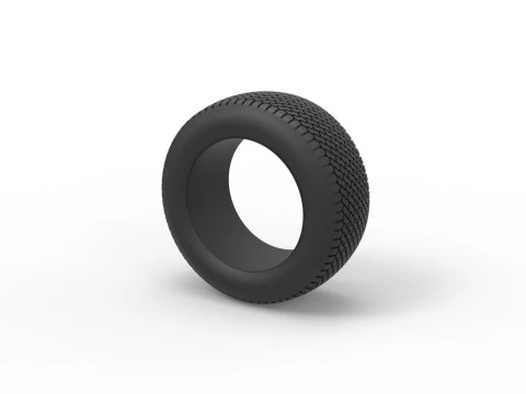 Tire of Dirt Modified stock car V6 Scale 1 to 25 3D Print Model