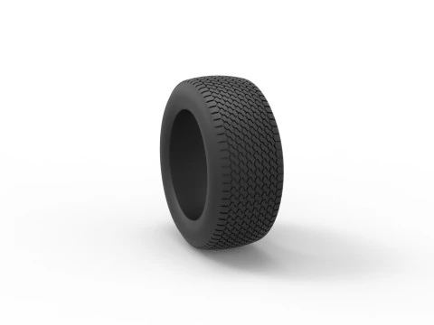 Tire of Dirt Modified stock car V6 Scale 1 to 25 3D Print Model