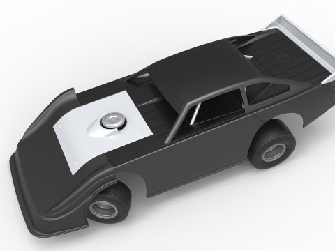Australian Super Sedan while turning Scale 1 to 25 3D Принт Модель