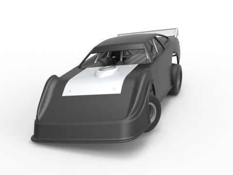 Australian Super Sedan while turning Scale 1 to 25 3D Принт Модель