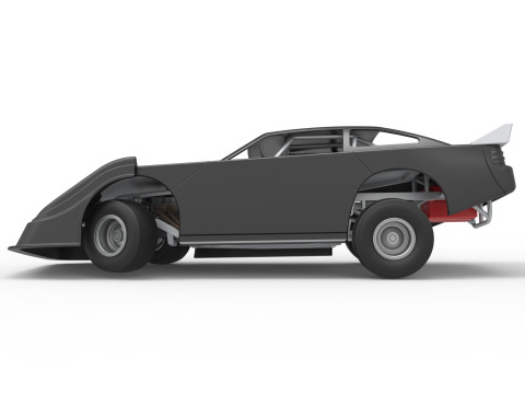 Australian Super Sedan while turning Scale 1 to 25 3D Принт Модель