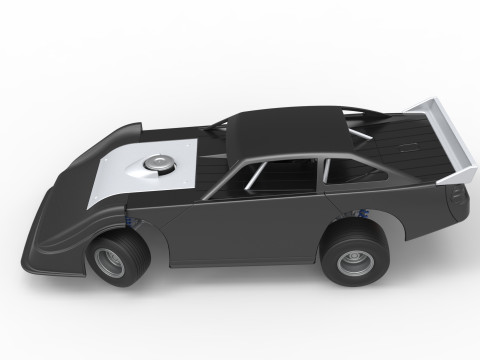 Australian Super Sedan while turning Scale 1 to 25 3D Принт Модель