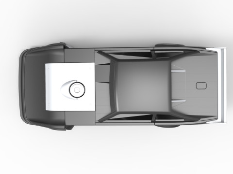 Australian Super Sedan while turning Scale 1 to 25 3D Принт Модель